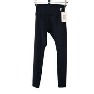 First Health Womens Adapt Leggings, Black, High Rise, Soft, 7/8 Length, Size S